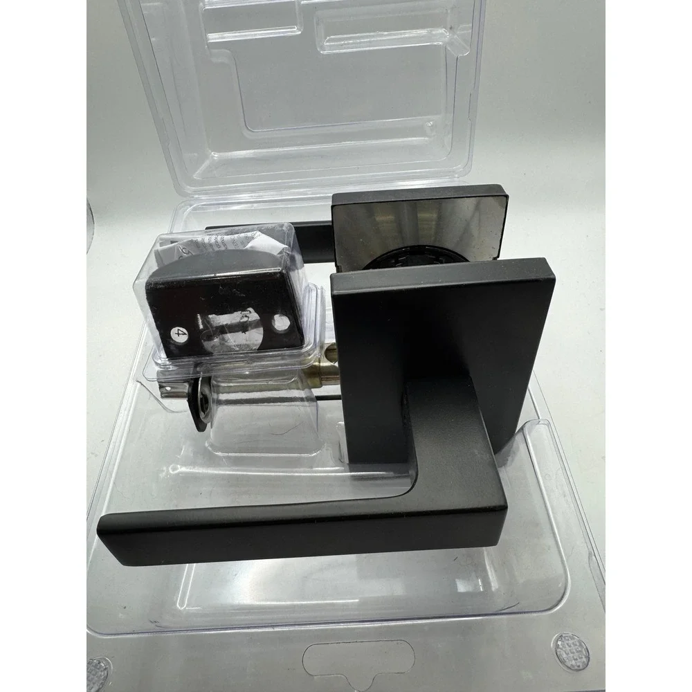 Kwikset Signature Series Singapore Hall Closet Door Lever Matte Black 97201-114